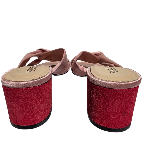 EUC SUNDANCE TRANQUIL SHADES SATIN MULES IN ROSA SZ 40 - Picture 5 of 8